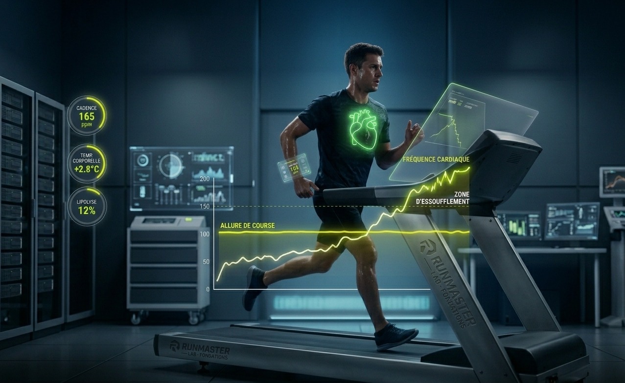 Analyse de la dérive cardiaque d'un coureur sur tapis de course au RunMaster Lab